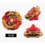 RGoal Bey Battle Burst Gyro Attack Blades Metal Fusion Evolution Combination with Starter Battle Arena, Launchers & Includes 4 Battling Metal Gyro Blades(4in1)