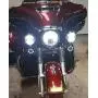Eagle Lights 2” Bullet Front LED Turn Signals w/Running LED Light Ring Covers for Harley Davidson - (2) Front Turn Signals Eagle Lights 2” Bullet Front LED Turn Signals w/Running LED Light Ring Covers for Harley Davidson - (2) Front Turn Signals