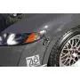 iJDMTOY Universal Fit Black Finish JDM Quick Release Fastener Kit For Car Bumper Trunk Fender Hatch Lid