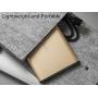 Maxone 250GB Ultra Slim Portable External Hard Drive HDD USB 3.0 for PC, Mac, Laptop, PS4, Xbox one - Gold