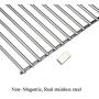 Hisencn Stainless Steel Cooking Grids Grates Grill Grid Replacement for Thermos Grill Parts 461252605, Kirkland Front Avenue 463230703, Charbroil 463261306, Kenmore, Master Chef, BBQ Pro, 16 5/8 inch