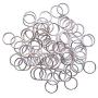 500Pcs 10mm Silver Open Jump Rings Open Connectors Circle Metal Findings