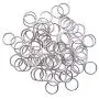 500Pcs 10mm Silver Open Jump Rings Open Connectors Circle Metal Findings