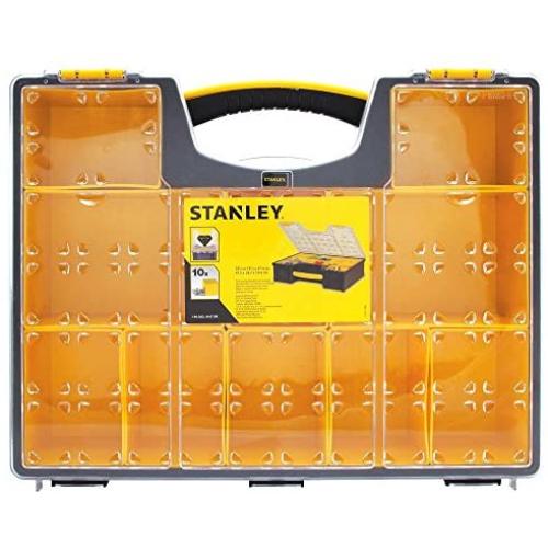 Stanley 10 Removable Bin Compartment Deep Professional Organizer