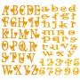 Ioffersuper Set of 3 Metal Alphabet Lowercase/Uppercase Letter with Number Cutting Dies Stencil Template for Card Making, Scrapbooking, Photo Album Embossing DIY Crafts