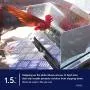 Automatic Chicken Feeder - Sturdy Galvanized Steel Poultry Feeders with Weatherproof Cover Standard Size for 6-12 Chickens 10 Days (20lb Feed) Automatic Chicken Feeder - Sturdy Galvanized Steel Poultry Feeders with Weatherproof Cover Standard Size for 6-12 Chickens 10 Days (20lb Feed)