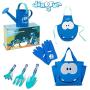 Colwelt Kids Gardening Tool Set, 7Pcs Childrens Gardening Set with Metal Watering Can, Fork, Rake, Trowel, Kids Apron, Gloves, Tote Bag