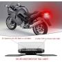 Yifengshun 30LEDs Motorcycle Tail Light,Waterproof LED Rear Lights, DRL,License Plate Lights,Brake Lights,Universal Modified for Harley,Honda,Yamaha,Retro-transparent,12V