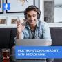 OneOdio Computer Headsets with Microphone - PC Gaming Headphones with Microphone & in-Line Control Mute for Office Zoom Skype Conference Phone Call Laptop Gaming PS4 Online