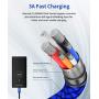 USB C to USB C 60W Fast Charging Cable, JSAUX[2-Pack 10ft+3.3ft] Type C Charger Cord Compatible with Samsung Galaxy S20 /Note 20 10, MacBook Air/Pro 13, iPad Pro 2020, Pixel 2/3/4 XL, etc- Blue