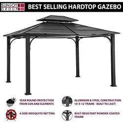 sunjoy 10 x 12 Chatham Steel Hardtop Gazebo