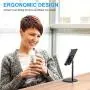 Cell Phone Stand for Desk, HORUMP Angle Height Adjustable Phone Holder Stand for Desk, Compatible with iPhone, Kindle, All Mobile Phones