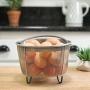 Top Rated Hatrigo Steamer Basket for Pressure Cooker Accessories 6qt [3qt 8qt avail] Compatible with Instant Pot Accessories 6 qt only, Ninja Foodi, Other Pressure Cookers, Silicone Handle, IP 6 Quart