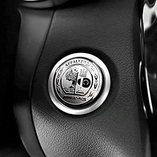MAXDOOL AMG Interior Auto Start Engine Ignition Button Key Knobs Decals Stickers Emblem Accessories Silver for Mercedes Benz A B E GLK GLA CLA GLE ML GL Class (35mm Start Engine Button) MAXDOOL AMG Interior Auto Start Engine Ignition Button Key Knobs Decals Stickers Emblem Accessories Silver for Mercedes Benz A B E GLK GLA CLA GLE ML GL Class (35mm Start Engine Button)