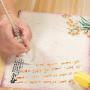 Molshine Handmade High Borosilicate Glass Glass Dip Pen Glass Signature Pen Business Present (green)