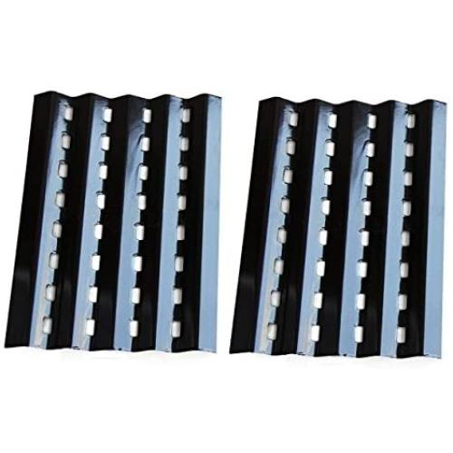 Hongso Porcelain Steel Heat Plate Lowes Model Grills Replacement Parts for Brinkmann 2250, Charmglow 810-2320 Gas Grill Model, 16 3/8 Inch Gas Grill Burner Covers Replacement Part,Set of 2 (PPZ242)