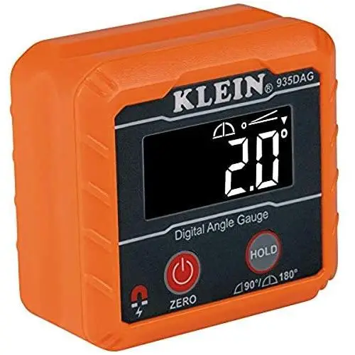 Klein Tools 935DAG Digital Electronic Level and Angle Gauge, Measures 0 - 90 and 0 - 180 Degree Ranges, Measures and Sets Angles Klein Tools 935DAG Digital Electronic Level and Angle Gauge, Measures 0 - 90 and 0 - 180 Degree Ranges, Measures and Sets Angles