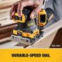 DEWALT 20V MAX XR Palm Sander, Sheet, Variable Speed, 1/4-Inch, Tool Only (DCW200B)