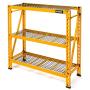 DEWALT 4-Foot Tall, 3 Shelf Steel Wire Deck Industrial Storage Rack, Adjustable for Custom Workshop/Garage Storage Solutions, Total Capacity: 4,500 lbs.