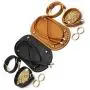 joyMerit 6Pcs PU Leather Crochet Bag Bottom Shaper Bag Strap Metal Hardware Bag Making Parts DIY Knitting Crochet Handbag Nail Bottom Shaper Pad - Brown