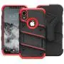 ZIZO Bolt Series for iPhone XR Case Military Grade Drop Tested with Tempered Glass Screen Protector Holster and Kickstand Black RED ZIZO Bolt Series for iPhone XR Case Military Grade Drop Tested with Tempered Glass Screen Protector Holster and Kickstand Black RED