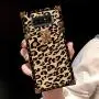 Compatible for Samsung Galaxy Note 8 case,Babemall Elegant Premium Leopard Square TPU+PU Leather Protective with Shock Absorption Metal Decoration Corner Back Cover Case (Gold)