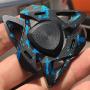 Hand Spinner Triangular Design Metal Fidget Spinner Fidget Gyro Toy EDC Focus Meditation Break Bad Habits ADHD with Premium Bearing (Blue)