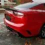 Dawn Enterprises STINGER18-FM Custom Style Flush Mount Spoiler Compatible with Kia Stinger - High Chroma Red (H4R)