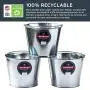 Behrens 1205GS 3-Pack Galvanized Steel Utility Pail, 5-Quart, silver Behrens 1205GS 3-Pack Galvanized Steel Utility Pail, 5-Quart, silver