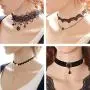Trasfit 10 Pieces Lace Choker Necklace for Women Girls, Black Classic Velvet Stretch Punk Gothic Tattoo Lace (Style #1) Trasfit 10 Pieces Lace Choker Necklace for Women Girls, Black Classic Velvet Stretch Punk Gothic Tattoo Lace (Style #1)