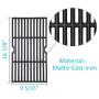 BBQration 3-Pack 16 7/8'' CIF876C Matte Cast Iron Cooking Grid Replacement Parts for Charbroil 463436213, 463436214, 463441312, 463420508, 463441512, 463440109, Master Chef, Backyard and More