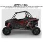 Lower Half Front Door Inserts, A&UTV PRO Door Panels Plastic with Metal Frame for Polaris RZR XP 1000 900 S Turbo EPS 2 Door 2014-2020, 60 inch Models, Replace # 2879509