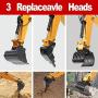 TongLi 1580 1:14 Scale All Metal RC Excavator Toy for Adults Remote Control Digger Construction Trucks 2.4Ghz Powerful Upgraded V4 with New Motherboard