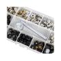 HOMEIDOL 150 Stainless Steel Marine Grade Canvas and Upholstery Boat Cover Snap Button Fastener Kit with 2Pcs Setting Tool (50 Sets) (Fastener Screw Snap Kit)