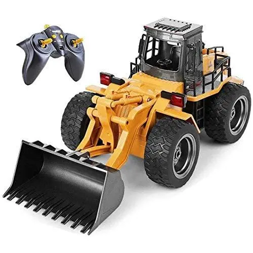 Top Race 6 Channel Full Functional Front Loader, RC Remote Control Construction Toy Tractor with Lights & Sounds 2.4Ghz (TR-113G) Top Race 6 Channel Full Functional Front Loader, RC Remote Control Construction Toy Tractor with Lights & Sounds 2.4Ghz (TR-113G)