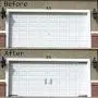 WINSOON Magnetic Decorative Garage Door Hardware Couch House 6 Pieces Carriage Accents Faux Hinges Curb Appeal Decor Kit, Black