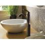 MOEN 6400ORB Eva Collection One Handle Single Hole Bathroom Sink Faucet with Optional Deckplate, 1 count, Oil Rubbed Bronze