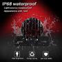 Yifengshun Motorcycle Harley Cruise Prince Car Modified Retro Fence LED Tail Light Brake Light 12V Running Driving Lights License Plate Light Black Round Metal Bracket
