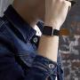 Apple Watch Band Silicone Compatible Apple Watch 40mm 38mm 42mm 44mm, Fullmosa Rainbow Soft Rubber iWatch Band with Stainless Steel Buckle for Apple Watch SE/6/5/4/3/2/1, Black 40mm 38mm