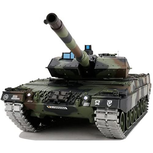 Modified TK6.0 Edition 1/16 2.4ghz Remote Control German Leopard 2A6 Tank Model(360-Degree Rotating Turret)(Steel Gear Gearbox)(3800mah Battery)(Metal Tracks &Sprocket Wheel & Idle Wheel)