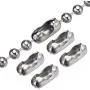 Shappy Beaded Pull Chain Extension with Connector, 10 Feet Beaded Roller Chain with 10 Matching Connectors (4.5 mm, Silver) Shappy Beaded Pull Chain Extension with Connector, 10 Feet Beaded Roller Chain with 10 Matching Connectors (4.5 mm, Silver)
