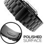 for Apple Watch Band Black 38MM/40MM Stainless Steel Strap Wristband for Replacement iWatch Strap with Comfortable Durable Folding Metal Clasp Classic Buckle Wrist Watch Strap,Updated Version
