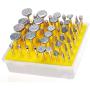 YEEZUGO 50pcs Diamond Coated Grinding Head Grinding Burrs Set for Dremel Rotary Tool …