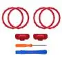 eXtremeRate Matte Chrome Red Accent Rings Accessories for Xbox One Elite, Elite Series 2 Controller, Replacement Parts Profile Switch Buttons for Xbox One Elite Controller - Pack of 2 eXtremeRate Matte Chrome Red Accent Rings Accessories for Xbox One Elite, Elite Series 2 Controller, Replacement Parts Profile Switch Buttons for Xbox One Elite Controller - Pack of 2