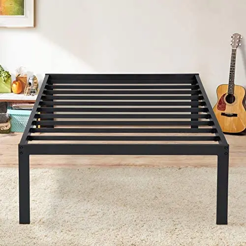Olee Sleep 16 Inch Dura Metal Steel Slate Bed Frame, Twin XL, Black Olee Sleep 16 Inch Dura Metal Steel Slate Bed Frame, Twin XL, Black
