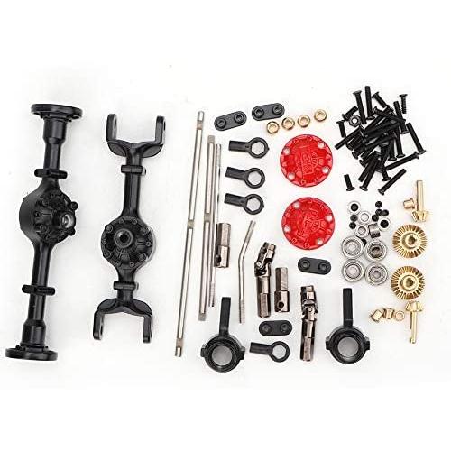Dilwe RC Car Axle Set, Metal Upgrade Part Fit for WPL 1/16 B14 B24 B26 C14 C24 RC Car Modification