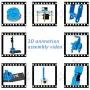 6DOF Robotic Arm Kit Programming Robot Arm with Handle PC Software and APP Control with Tutorial