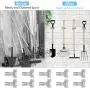 10 Pack Spring Grip Clamps, Metal Wall Mounted Tool Clips Garage Closet Wall Organizer Holder for Rakes, Shovel, Brooms, Mop Holder 10 Pack Spring Grip Clamps, Metal Wall Mounted Tool Clips Garage Closet Wall Organizer Holder for Rakes, Shovel, Brooms, Mop Holder