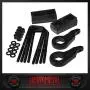 Heavy Metal Suspensions - Fits 1995-1999 Chevrolet Tahoe (4WD) Adjustable 1'' to 3'' Front Torsion Keys + 2'' Rear Blocks + Extended U-Bolts High Strength Carbon Steel Lift Kit Heavy Metal Suspensions - Fits 1995-1999 Chevrolet Tahoe (4WD) Adjustable 1'' to 3'' Front Torsion Keys + 2'' Rear Blocks + Extended U-Bolts High Strength Carbon Steel Lift Kit