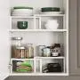 SONGMICS Cabinet Shelf Organizers, Spice Racks, Stackable, Expandable, Set of 4 Metal Kitchen Counter Shelves, White UKCS006W01 SONGMICS Cabinet Shelf Organizers, Spice Racks, Stackable, Expandable, Set of 4 Metal Kitchen Counter Shelves, White UKCS006W01